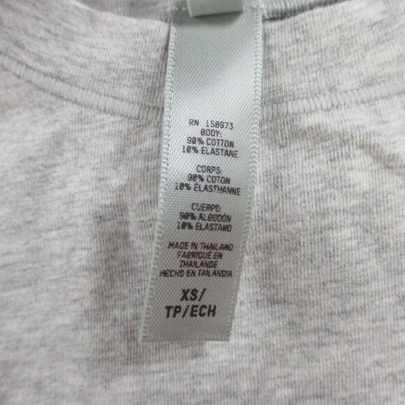 SKIMS Cotton Jersey T Shirt Womens XS Light Heather Grey Basic Casual Tee NWT - Picture 7 of 8